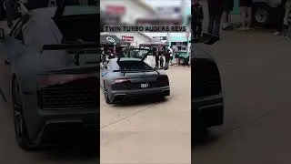 AUDI R8 with TWIN TURBOS shooting FLAMES!!
