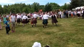 Skördedans på Midsommar 2014