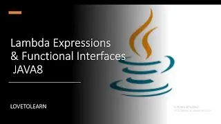 functional interface and lambda expressions in  #java8