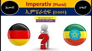German-Amharic | Imperativ (Plural) | ኢምፔራቲፍ (በብዛት)