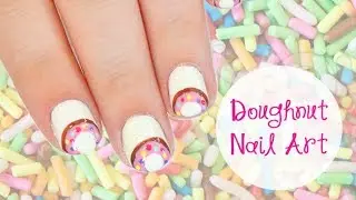 Cute Doughnut Nail Art