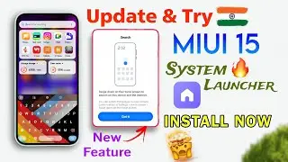 Official-Miui 15 System Launcher | Install Now and get features like iOS Spotlight Search in Xiaomi⚡