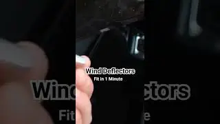 Fitting wind deflectors in 1 minute! Simple and straightforward. 