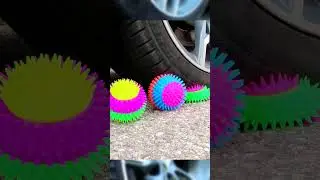 Crushing Crunchy & Soft Things by Car! #shorts #crushing #asmr #crunchy
