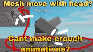 Bugs?!? Rig head bug when animating in Roblox? Can't animate crouching or crawling? | Turtorial