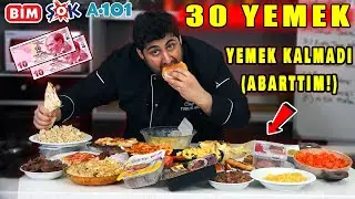 BİM , A101 ve ŞOK'DAKİ BÜTÜN YEMEKLERİ YEMEK !(DÖNER,KOKOREÇ,HAMBURGER,PİZZA)