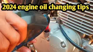 How to change Bike engine oil at home || 2024 moddel bikes engine oil changing tips ||