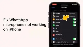 How To Fix WhatsApp Microphone Not Working On iPhone 2025 | Troubleshoot WhatsApp Audio Issues