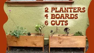 Weekend DIY: 2 Wood Planter Boxes