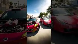 One And Half Ferraris 🤔 #toyota #458 #italia