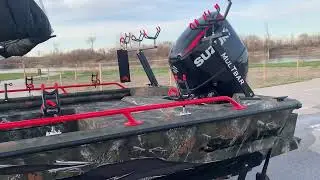 SeaArk Pro Cat 240 red amped package walk-around the ultimate catfishing boat