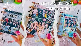 ASMR K Pop Art Journal Compilation ✨ BTS, BLACKPINK, ENHYPEN, APT, STRAY KIDS Scrapbook Spreads