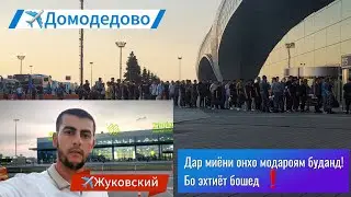 Аэропорт Домодедово ва Жуковский / Вазъияти рафтану омадан ба ВАТАН...