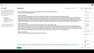 Quick demo for generating long texts in English and French with GPT-3