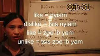 English Prefixes (negative, dis, in, un) nyob nrog ib lo lus. qib-81