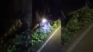 mobil Avanza terperosok kejadian malam tadi di palak Curup
