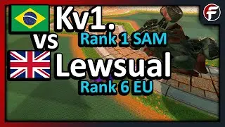 Kv1 (Rank 1 SAM) vs Lewsual (Rank 6 EU) | Rocket League 1v1 Showmatch
