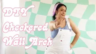 How to Paint a Checkered Pattern Wall Arch