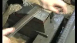 Making katana, polishing of the blade 1/5