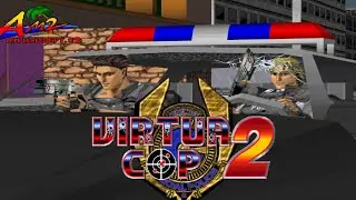 Virtua Cop 2 (all left paths) + Aimtrak Light Gun | Arcade Longplay