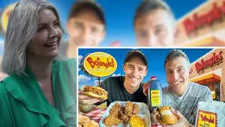 BRITS React to Brits try Bojangles Chicken and Biscuits for the first time!