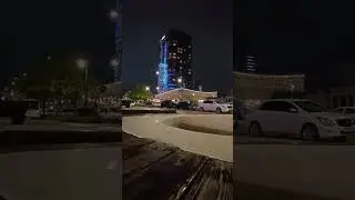 Иллюминация здания в Ташкенте.