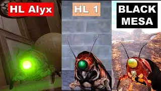 Snark comparasion - Half Life Alyx vs Half Life 1 vs Black Mesa