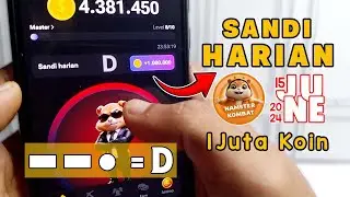 Hamster Kombat Daily Cipher 1M Coin Today 15 June 2024 | Sandi Harian Hamster Kombat Hari Ini Juni