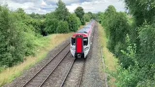 Transport for Wales class 197s, 158s and 230 with tones and speed at Shotton North Wales Coast Line