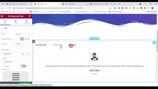 UBE - How to use widget Advanced Tabs