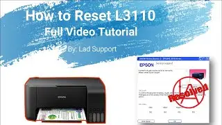 How to RESET L3110 3 in 1 printer and Maintenance II [ Full Video Tutorial ] II EPSON L3110 printer