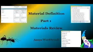 Ansys Workbench Material Definition Part 1