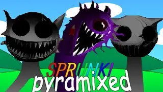 Incredibox Sprunki Pyramixed + Phase 6 ( Durple - White - Gray ) All Character * New Version *