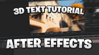 After Effects 3D Text Fortnite Intro Tutorial *NO PLUGINS NEEDED* (edit like sack, tmotty, maxi)