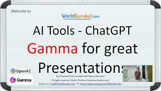 AI Tools - Gamma powered by OpenAI for great online power point presentations documentation quickly