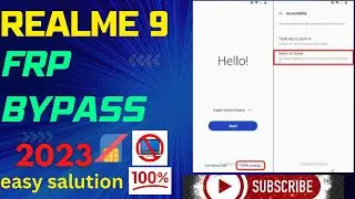 Realme 9 frp bypass #realme  9i google bypass Without pc 100% working 2023  #trending #youtube