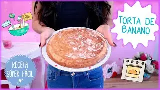 TORTA DE BANANO en solo 5 minutos! BIZCOCHO DE BANANA