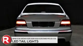 Demo + DIY Install Spec-D LED Tail Lights BMW E39 Sedan 525i 528i 530i 535i 540i M5 01-03 Red/Smoke