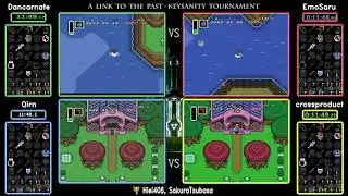 Dancarnate vs EmoSaru, Qirn vs crossproduct. ALTTPR Keysanity Tournament 2018