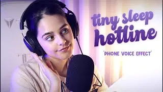 ASMR SLEEP HOTLINE ☎️ Soft spoken Phone Voice Effect | Roleplay to help fall asleep