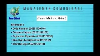 Adab Terhadap Orang Tua_Kelompok 3_Kelas 20-SH-3