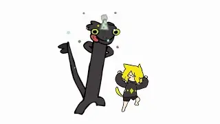 【Shitpost】Tried to draw Nuonier dancing with Toothless