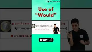 Use of Would (Part - 2)