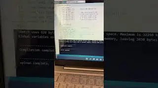 The Morse code:SOS compiled and uploaded in the Arduino uno. 