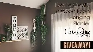 How to Create a Wood Bead Hanging Planter