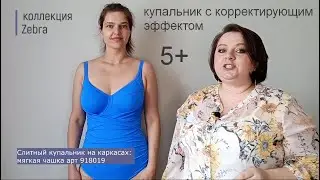 Слитный купальник с корректирующим эффектом арт 918019 // НЕЗАВИСИМОЕ МНЕНИЕ БРАФИТТЕРА // ZEBRA