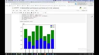 python -  Create a stack plot or Bar plot Chart to compare timeseries data