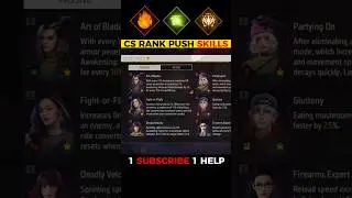 CR rank character combination in free fire 