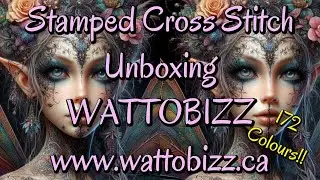 WATTOBIZZ!!! #WATTOBIZZ #stampedcrossstitch #pointdecroix #flosstube #crossstitchaddict #embroidery