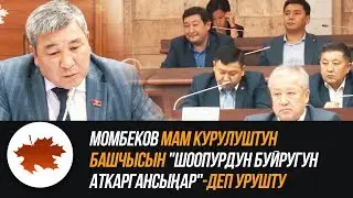 Момбеков Мам курулуштун башчысын 